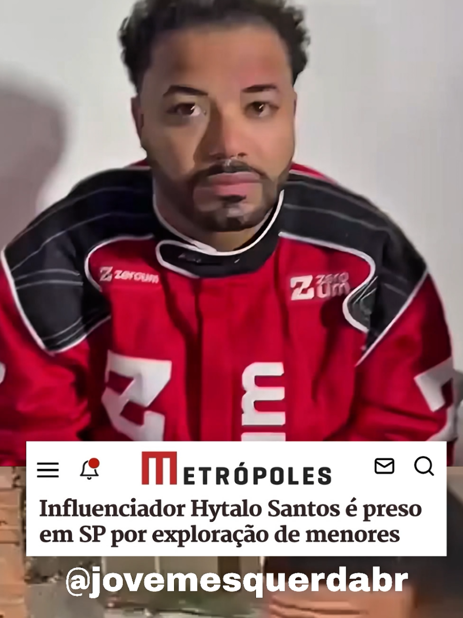 Finalmente a justiça sendo feita a partir da denúncia de Felca e colocando na cadeia esse al1c1ad0r de menores.  #sextou #hytalosantos #felca 