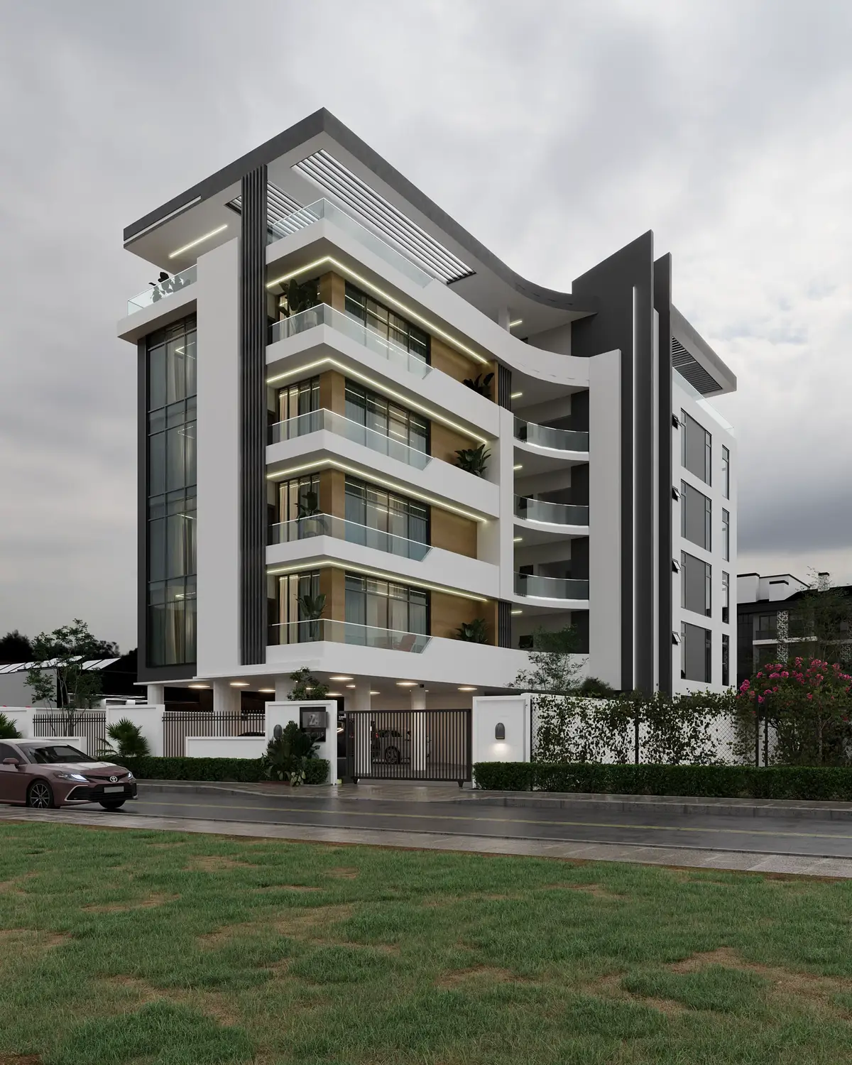 Interior & Exterior Project Specifications: 8 Unit of 2 bedroom apartment  1 unit of 1 bedroom The 1-bedroom apartment is designed to maximise comfort while maintaining the building’s contemporary theme. What's your favorite part of this design, interior or exterior? . . #apartmentdesign #flatsdesign #modernarchitecture #architecturaldesign #homeinspo #architecturedetails #architecturelovers #dezynstructures #realestatedesign  #architectsinlagos