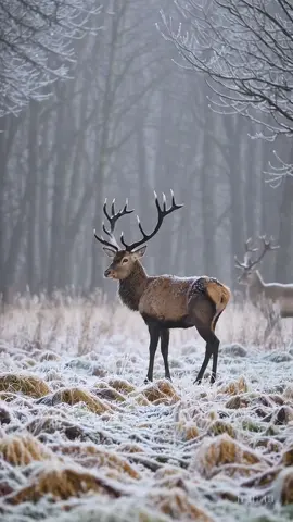 When November turns to winter #autumn #snow #deer #cinematic #nature 