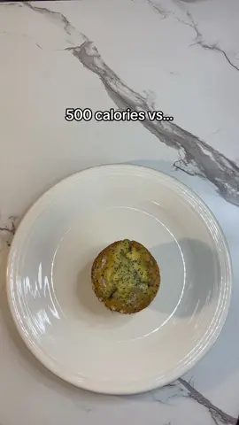 1 muffin vs 2 giant plates of food #foodtokrecipes #fyp #viral #crumblcookie #mukbang