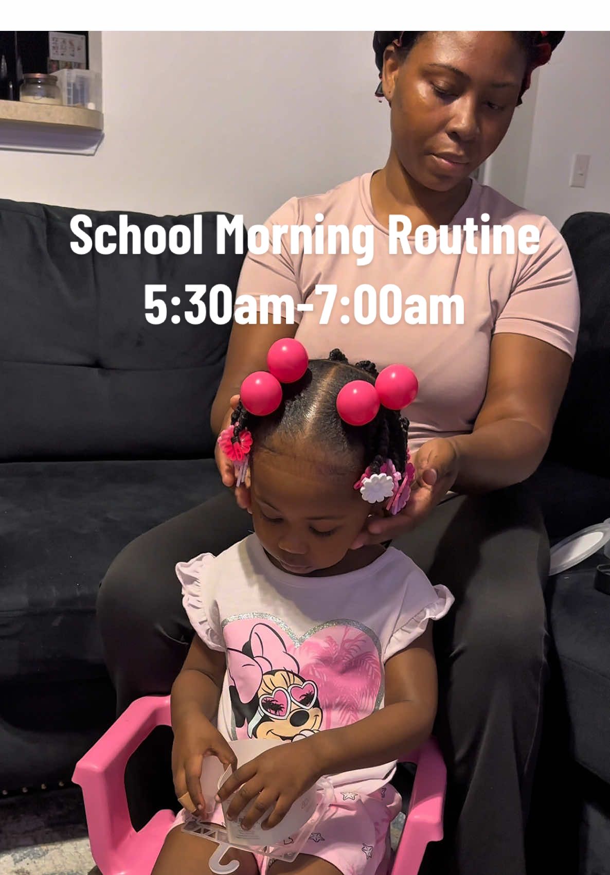 Maliah started her first day of school and Mekhi cried so bad that I cried😩. They have never been apart until today🩷🩷🩷 #morningroutine #grwm #1stdayofschool #momlife #minivlog