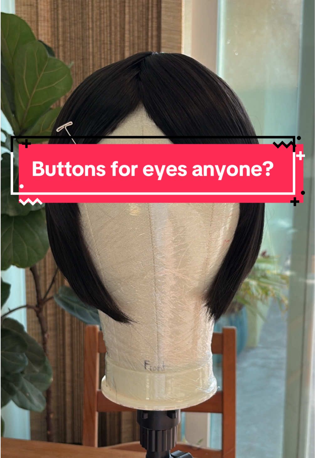 Quick Other Morher wig styling #othermother #coraline #coralinemovie #othermothercosplay #fyp #wig #wigstyling #cosplay 