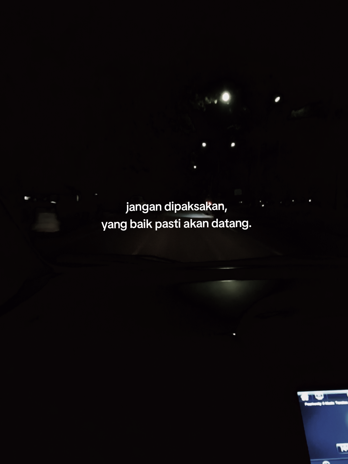 so be patient.