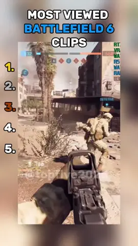 Most viewed BATTLEFIELD 6 clips  #top5 #battlefield #battlefield6 #gametok #GamingOnTikTok 
