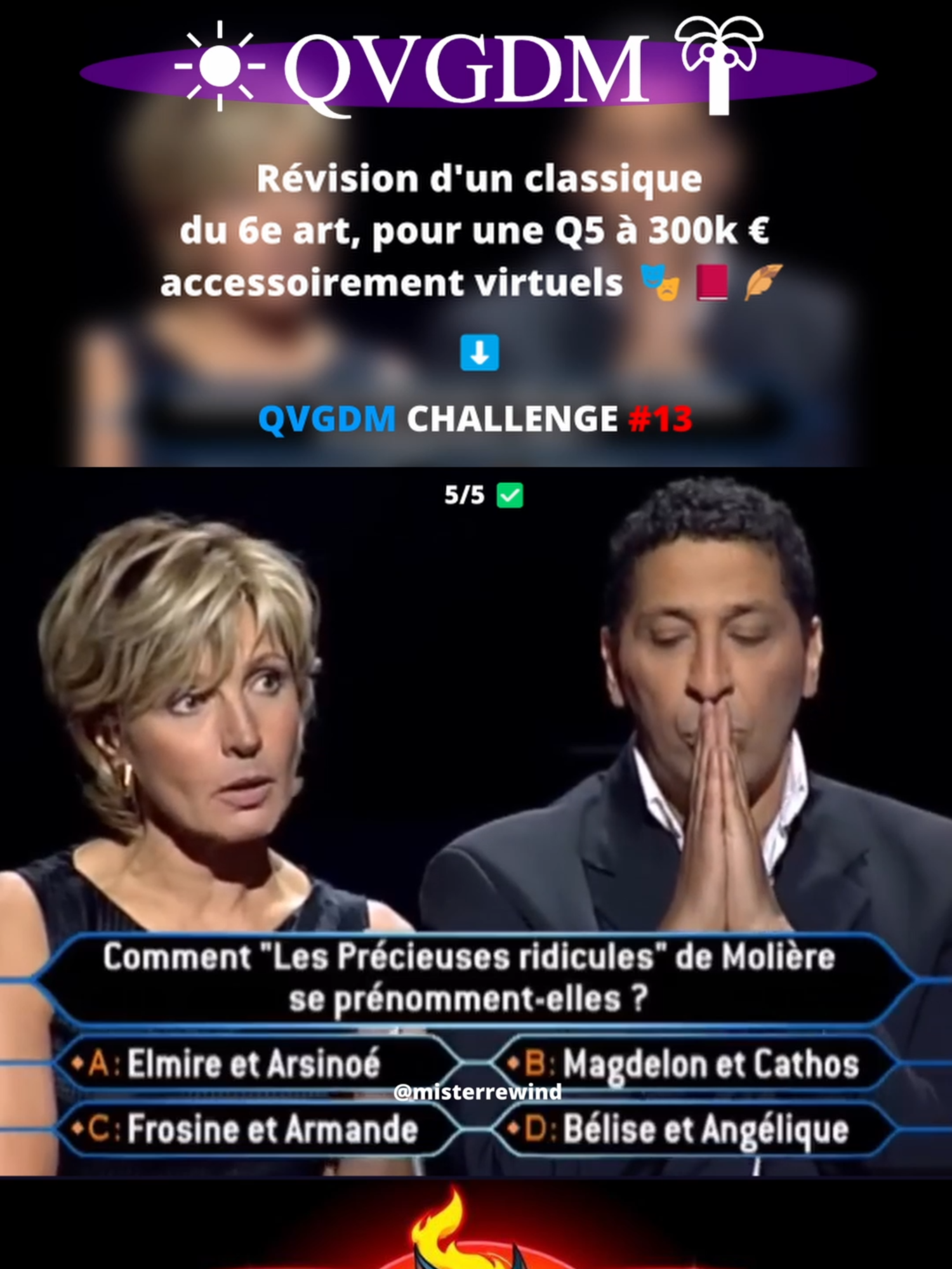 Une histoire de prénoms chez Molière pour tenter le sans-faute #qvgdmchallenge #culturegenerale #questionreponse #théâtre #molière #arts