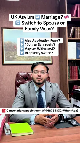 Switch to Family Visa from Asylum. #ukimmigration #legaltiktok #ukvi #marriagevisa #homeoffice 