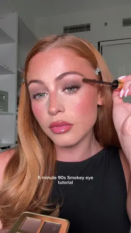 ad. this little palette is coming everywhere with me!! @Hourglass Cosmetics new curator eyeshadow palette in minimalist & unlocked instant extensions mascara in espresso! 🤎 #makeup #tutorial #beginner 