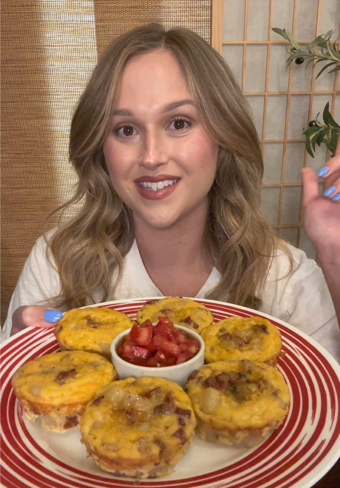 Spanish Tortilla Egg Bites🇪🇸 #Recipe #EasyRecipe #spain #tortilla #food #foodtiktok #eggbites   In a pan on medium heat, add: -1/4 of olive oil -1 pound of peeled and diced potatoes -1 small diced yellow onion Cook for about 10 minutes or until the potatoes are soft.  Then add a half pound of diced Chorizo.  (Adding meat to this isn’t very traditional, but it was traditional in my family) Let this cook for about 3 more minutes, then season with salt and pepper.  Set it aside to completely cool  Then to a mixing bowl add: -8 large eggs -1/2 cup of heavy whipping cream Lightly mix this together, then add in the potato mixture with all of the drippings, and gently fold it in.  Season to taste with salt and pepper.  Then grease a 12 count muffin tin with olive oil and some non stick spray to ensure they don’t stick at all.  Add the egg mixture to the tin, and bake in your oven at 325 degrees for about 15 to 18 minutes.  When they’re done, let them cool to room temperature before eating.  I like to top these with the tomato mixture that they use on Pan con Tomate in Spain. It’s just tomatoes, olive oil, salt, and a little garlic mixed together.  Enjoy💜 Music: “El Barrio” by Robert 'Robi' Svard (via Epidemic Sound)