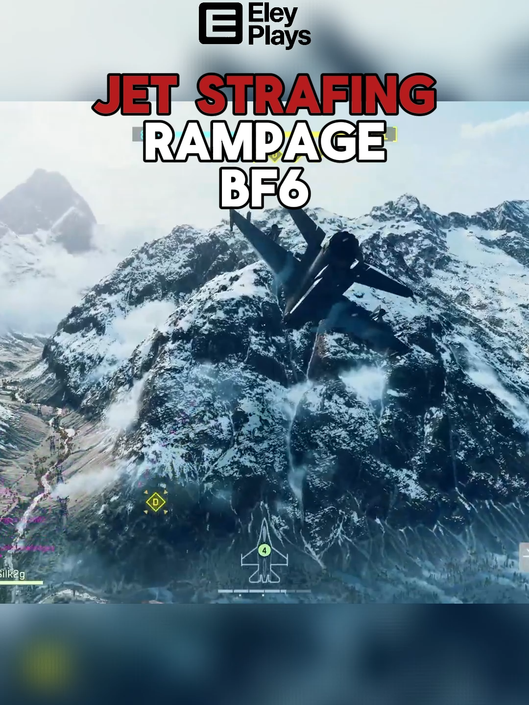 Jet Strafing Rampage - BF6 (Credit: @Silk)#gaming #clips #bf6 #battlefield #jet