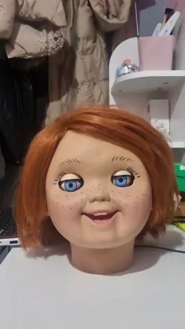 My Homemade Child's Play 1 🔪 Good Guy Doll head 👨‍🦰 Is Alive. #ChildsPlay #Chucky #GoodGuyDoll #ScreenAccurate 