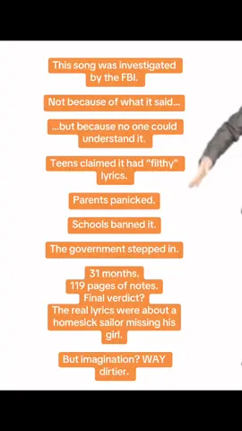Louie Louie: The most scandalous innocent song ever. DID YOU KNOW?? #LouieLouie #FBIinvestigation #DidYouKnow #MusicHistory #BoomerPanic    