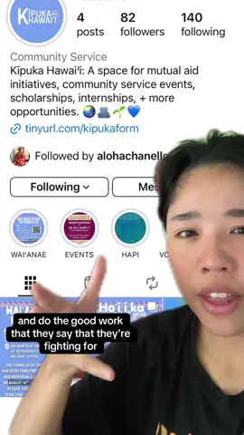 It’s important not to be blinded by anger, even if it’s easy. Give a platform to those who are actually doing good in the community and not those that tear it down. Mahalo @alohachanelle and Kīpuka for your great work! #greenscreen #hawaii #hawaiian #mutualaid 