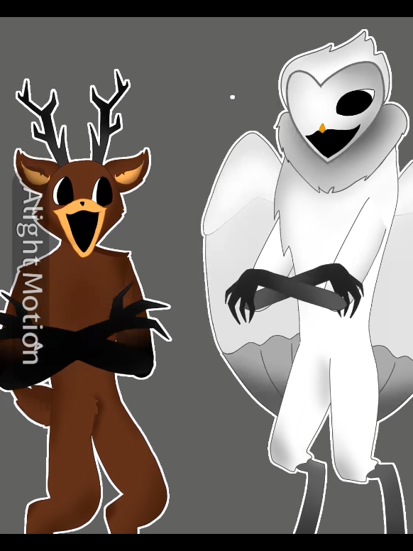 ciervo vs búho ¿quién ganará? #fypppppppppppppppppppp #alightmotion_edit #99nochesenelbosque #animationmeme #aburrimiento 