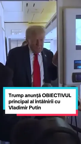 Președintele SUA, Donald Trump, a declarat, vineri, că are obiectivul obținerii unui armistițiu între Rusia și Ucraina la summitul cu omologul său rus, Vladimir Putin, subliniind că el nu cedează exigențelor țărilor europene, deși acestea vor fi implicate în negocieri. Întrebat de jurnaliști, în avionul care l-a transportat spre Anchorage, ce va face un succes summitul cu Vladimir Putin, Trump a răspuns: ”Nu vă pot spune ce, nu știu, nu este nimic fixat, eu vreau anumite lucruri, vreau un armistițiu, nu are legătură cu Europa, nu îmi spune mie Europa ce să fac, dar, în mod evident, vor fi implicați în proces, la fel și președintele Volodimir Zelenski, vreau să văd rapid un armistițiu, nu știu dacă va fi astăzi, dar nu voi fi bucuros dacă nu îl voi obține astăzi. Mi-a spus toată lumea că nu va fi astăzi, dar eu vreau să se oprească omorârea oamenilor. Eu m-am implicat pentru a opri omorârea oamenilor”. #trump #putin #news #alaska #gandul 