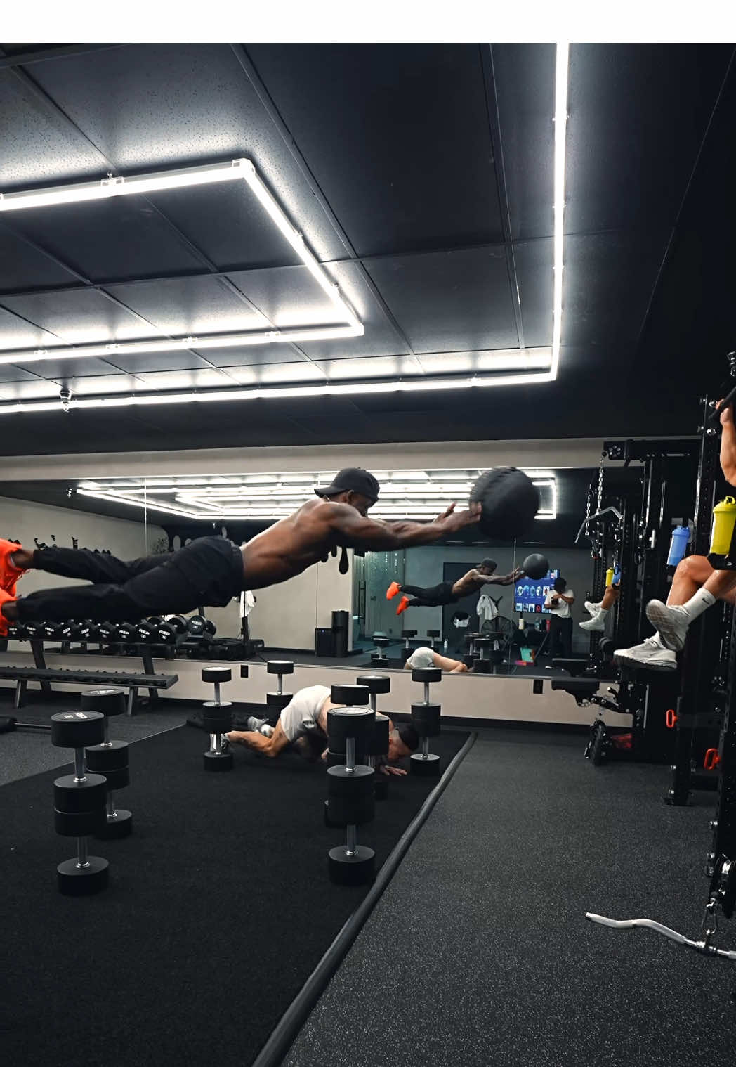 Partner Med Ball Work! (Share This)  - Workout powered by @Thrive Supps ! Make sure you like & follow for the gains! 🦾⚡️ - #Fitness #workout #gym 