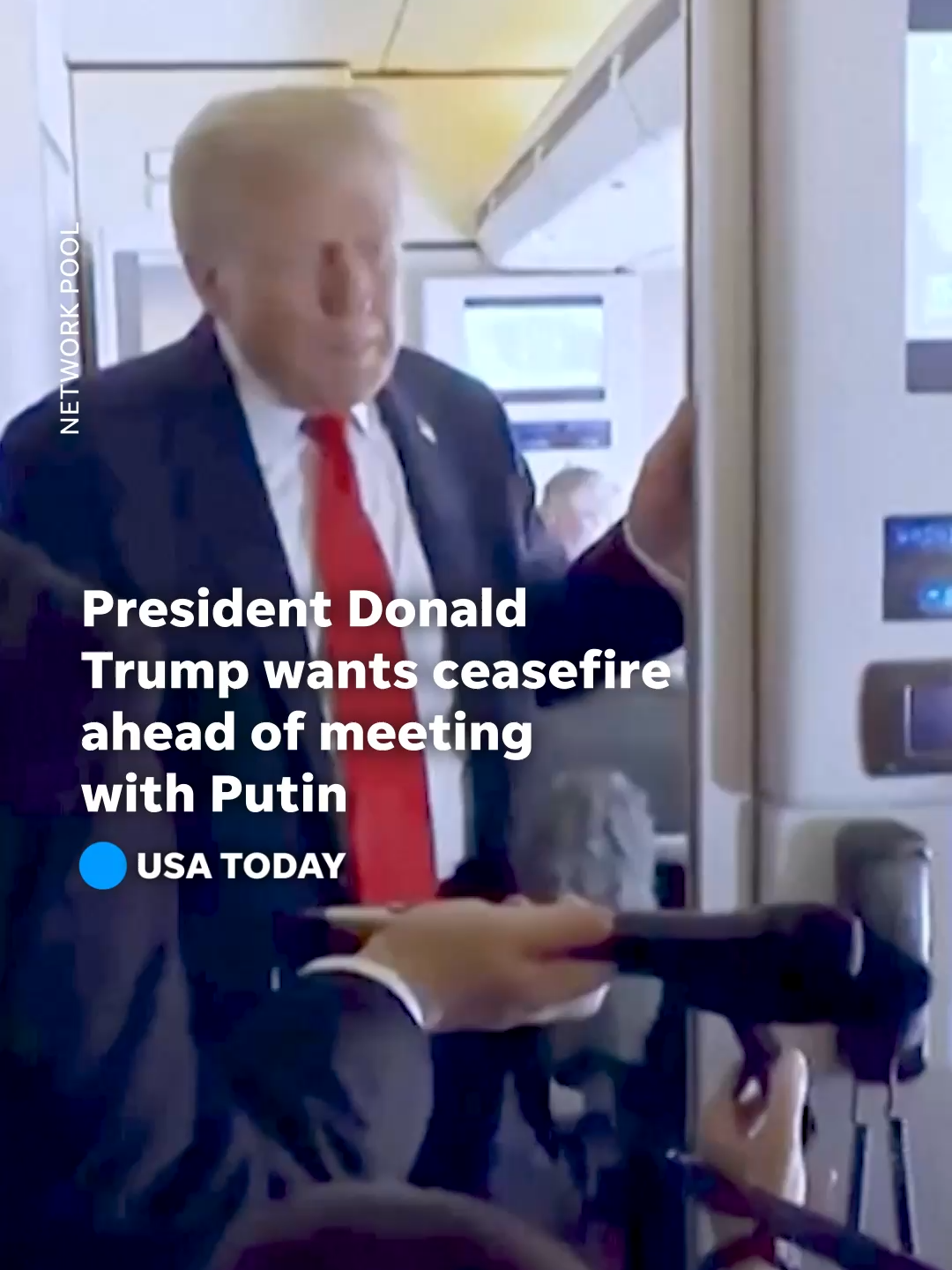 While on Air Force One on his way to Alaska, Trump rejected European influence on his upcoming meeting with Putin, but said he wants the killing in Ukraine to stop.