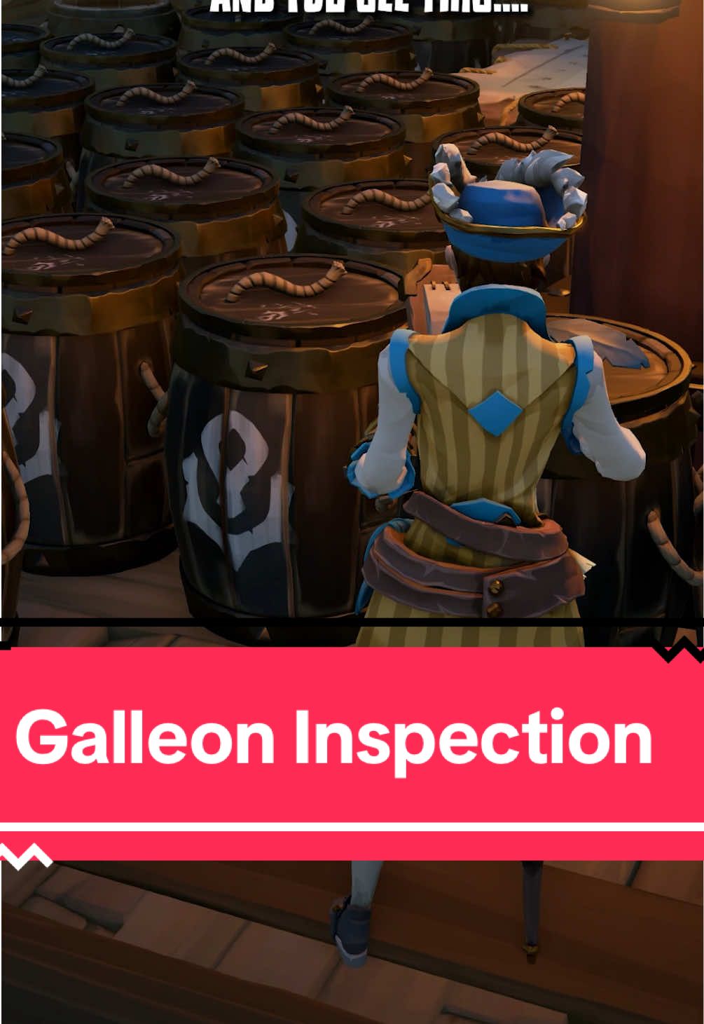 Galleon inspection. Anything to declare? #SeaOfThieves #Gaming #Xbox #PS5