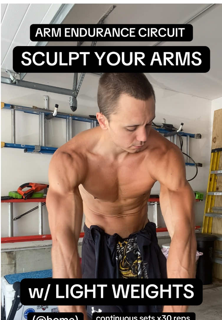arm sculpt circuit #armday #homeworkout 