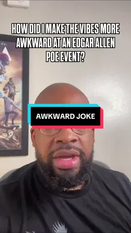 I told a slave joke at an Edgar Allen Poe event and it got weird with the Goth peeps 🖤📜 #literature #EdgarAllenPoe #Comedy #Conversation #FYP