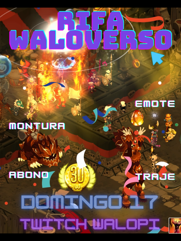 Sale rifa del pack purpura! mucha suerte a todos ❣️ #wakfu #waloverso #ankama #giveaway #walopi 