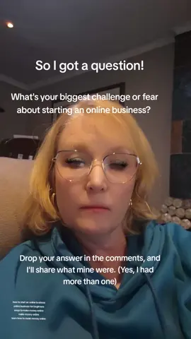 What's your biggest fear or challenge about starting an online business? Drop your answer in the comments and I'll share what mine were.  #makemoneyonlineforbeginners #fortunebuilder #makemoneyonline2025 #howtostartanonlinebusiness #learnhowtoearnonline 