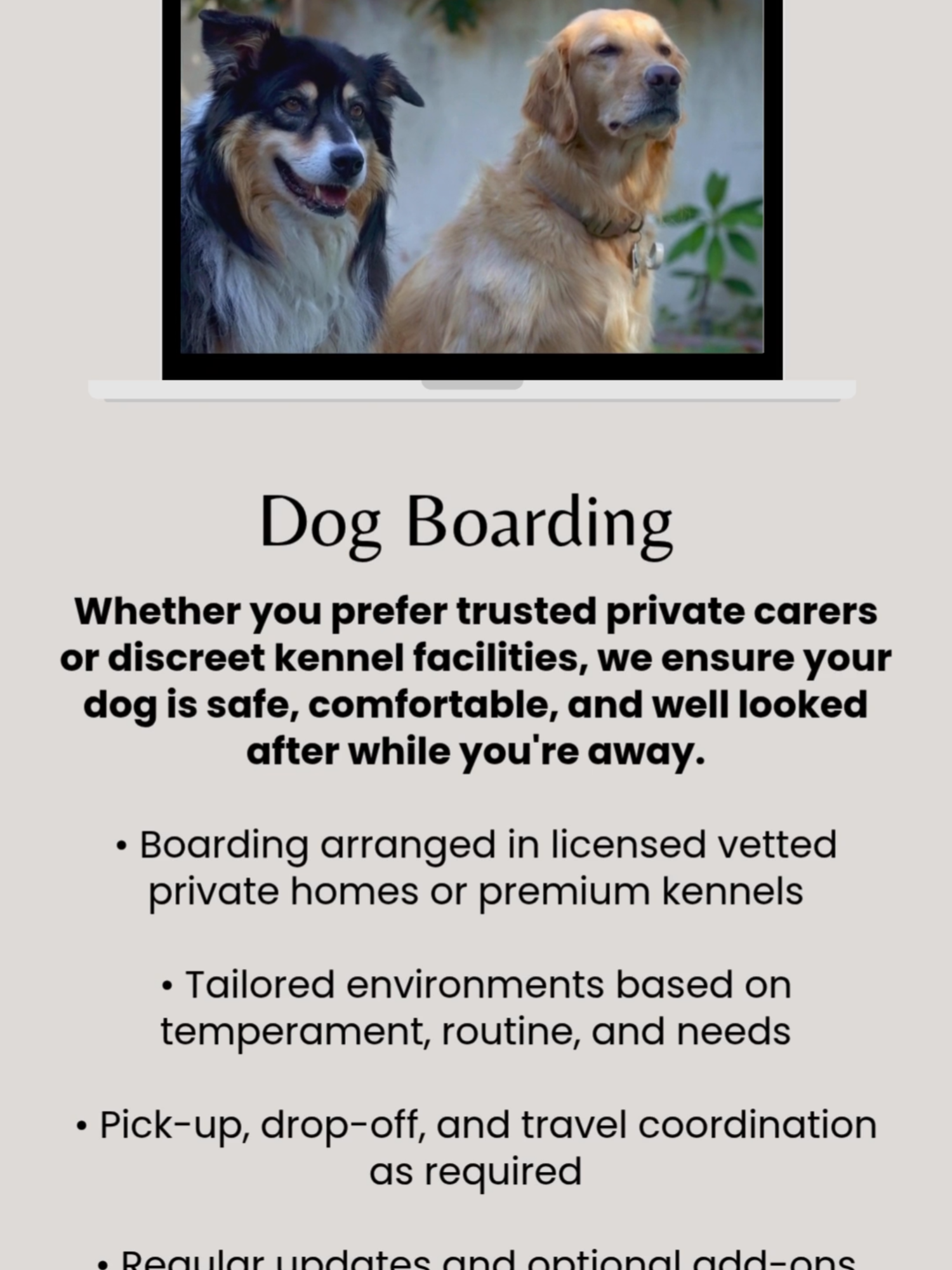 ✨ Dog Boarding For four-legged friends who deserve the very best, we arrange trusted, luxury boarding where comfort, care, and companionship come as standard. From countryside retreats to attentive in-home stays, every detail is tailored for wagging tails and peace of mind. 🐾 #Valnor #LuxuryPetCare #NewForestLife #PrivateOffice #UKConcierge #DogBoarding