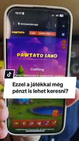 Ezzel a játékkal még pénzt is lehet keresni? #játék #gaming #kripto #pawtatoland #tanulás 