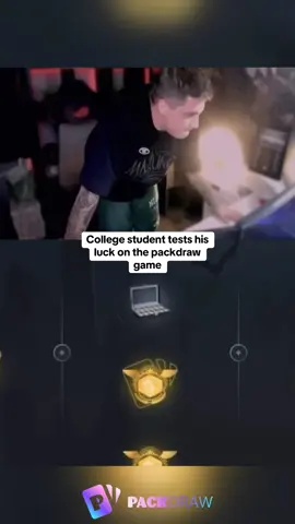 College student tests his luck on the packdraw game #kickstreaming 