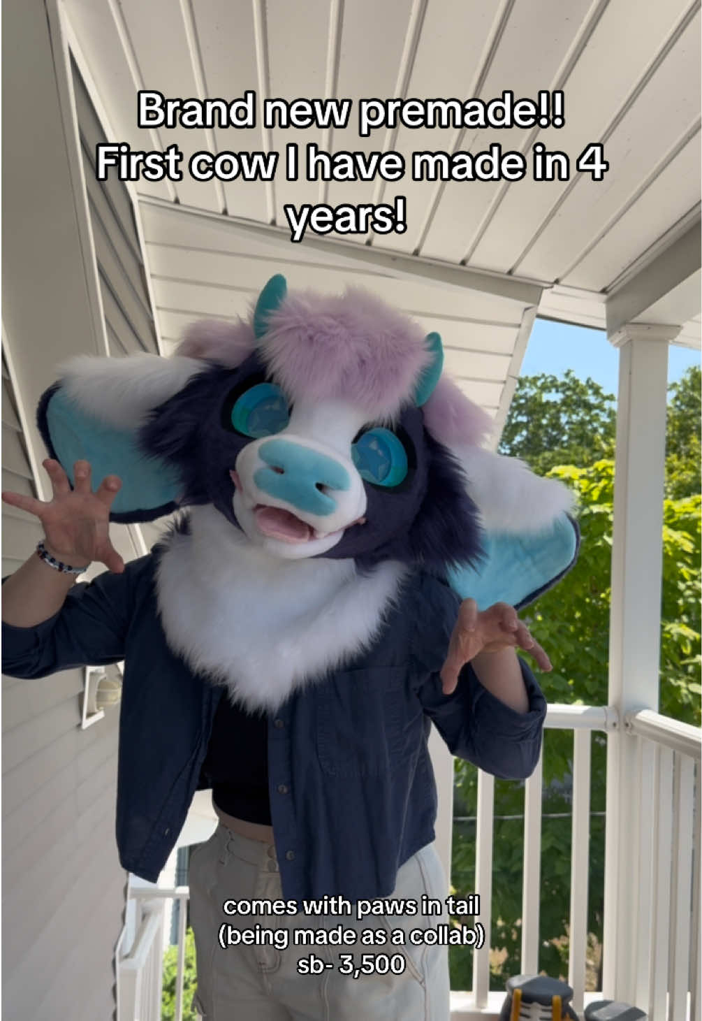 CYRUS THE SPACE COW . . . #furry #fursuits #fursuitmaker #fursuit #fursuitforsale 