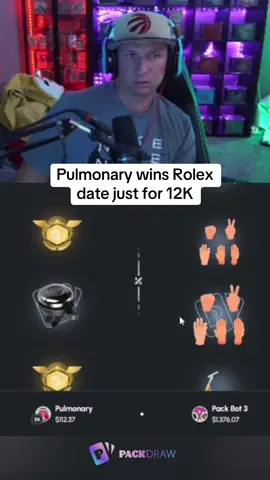Pulmonary wins Rolex date just for 12K #kickstreaming 