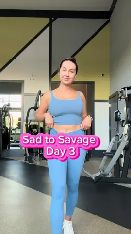 I secretly did love this workout though #sadtosavage #sadtosavageprogram #sadtosavagejourney #sadtosavagechallange 