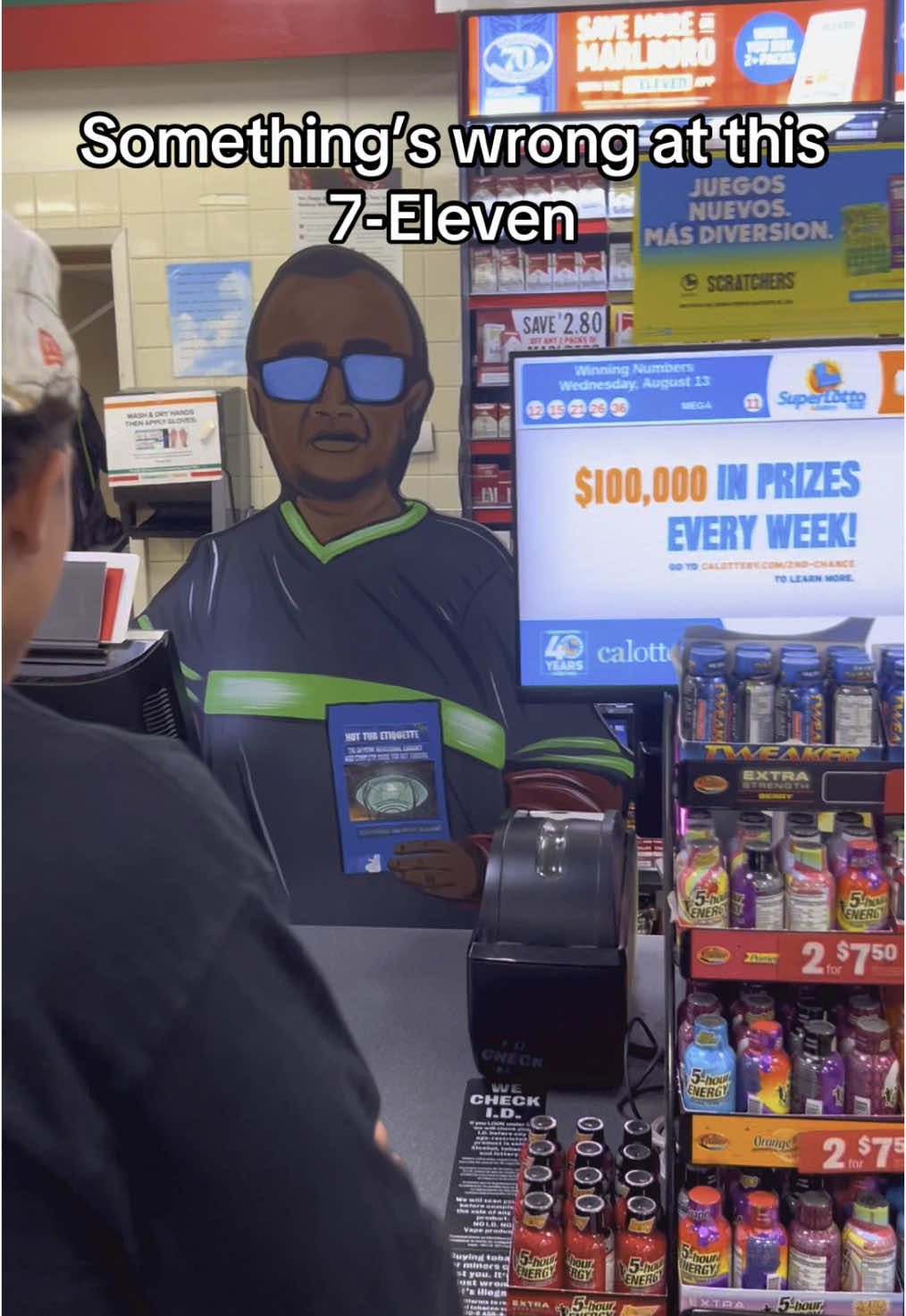 This 7-Eleven seems to be using some form of AI at the register #comedy #reaction #prank #711 
