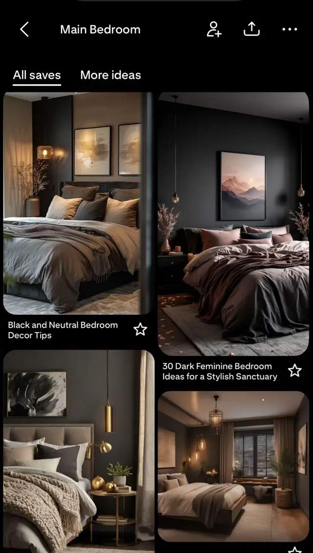 1. Pinterest Inspo 2. Our version on a budget 3. How we bought it #bedroomdesign #pinterest #homerenovation #fixerupper 