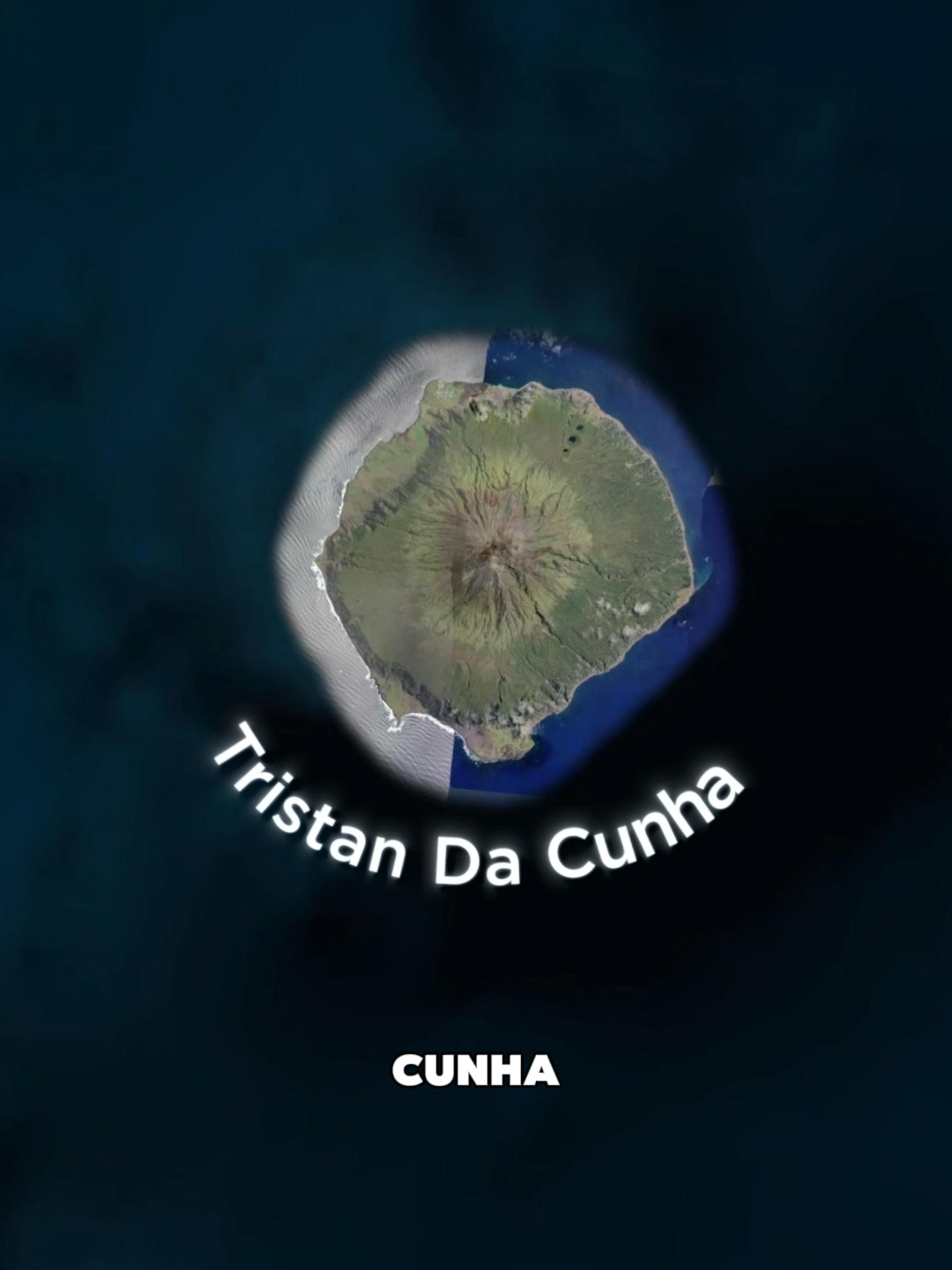 Tristan da Cunha — Surga Paling Sepi di Dunia!  #fyp #geography #googleearth #animation #maps