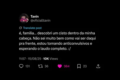 que Deus te abençoe tavin, Ele tá cuidando de tudo!! Fica bem logo viu? Se cuida, a gente te ama @Tavin #hiphop #batalhaderima #batalhadaaldeia #bda #viral 