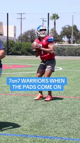 7on7 WARRIORS WHEN THE PADS COME ON #football #foryou #fyp 