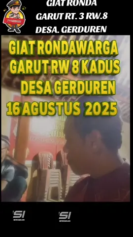 GIAT RONDA WARGA GARUT RT.3 RW.8  DESA GERDUREN KEC PURWOJATI KAB BANYUMAS 16 AGUSTUS  2025 #promomakanmerdeka  #humaspolri2025  #kecamtanpirwojati  #kabupatenbanyumas  #pemdes_gerduren 