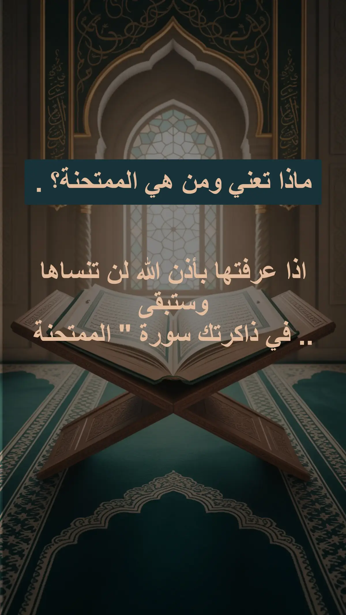 #سورة_الممتحنة #قران #قران_كريم #السعودية #صورنا_من_فضلك 