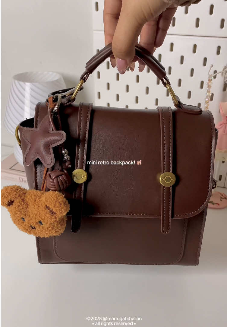 so inlove with this 3-way retro bag ✨ #ellafashion #backpack #shoulderbag #slingbag #maragatchalian 