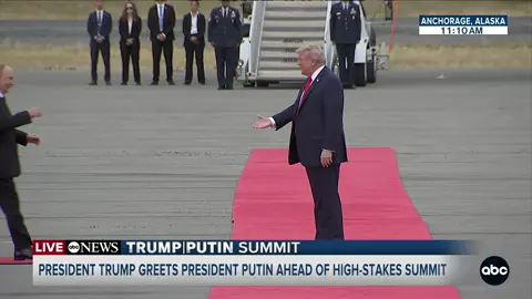 Vladimir Putin and Donald Trump shook hands before heading into discussions that could reshape the war in Ukraine and relations between Moscow and Washington.