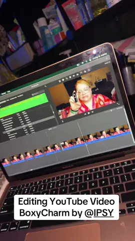 Editing @YouTube video for my channel. @IPSY August Edition #makeup #skincare #hairecare #beautybox #beauty 
