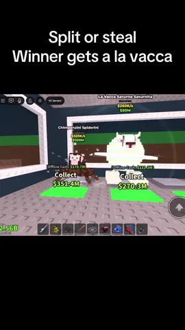 Split or steal pr2 #stealabrainrot #roblox #splitorsteal 