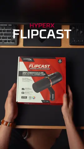 We first debuted the FlipCast at Level Reforge, but now it’s ready for your setup 👀    This is our most versatile mic yet, with USB-C and XLR support, plus onboard filters and controls perfect for any gaming setup! (bonus points for RGB lighting 👀)    Learn more about the FlipCast ➡️ hyperx.gg/flipcast #gamingmic #GamingSetup #microphone #rgb #gaming    