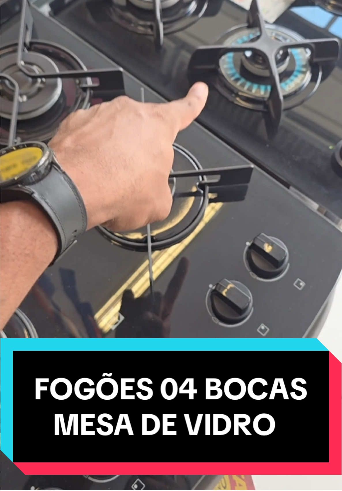 FOGÕES 4 BOCAS - MESA DE VIDRO QUAL ESCOLHER? #fogao #mesadevidro #tiktokshop #nandaotexplica #tiktokviral 