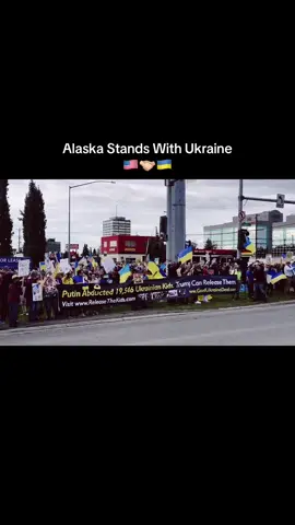🇺🇸🤝🇺🇦 Alaska says NO to Putin’s war! Thousands of voices united for Ukraine – demanding freedom for 19,546 abducted Ukrainian children. 📢 Share this so the world can’t look away. #StandWithUkraine #StopRussianAggression #Ukraine #FreeTheKids #TruthForUkraine 