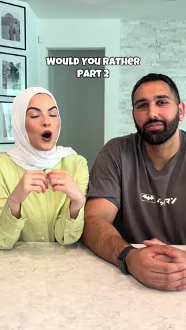 Would You Rather | Part 2 | 😂 #wouldyourather #couple #questionoftheday #couplequestions #husbandwife 
