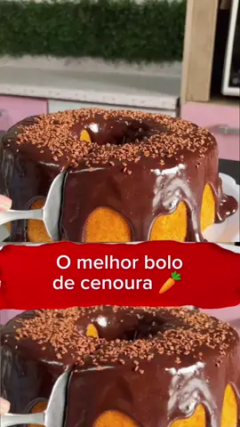 Bolo de cenoura 🥕  #bolo #bolos #bolodecenoura #receitasfaceis 