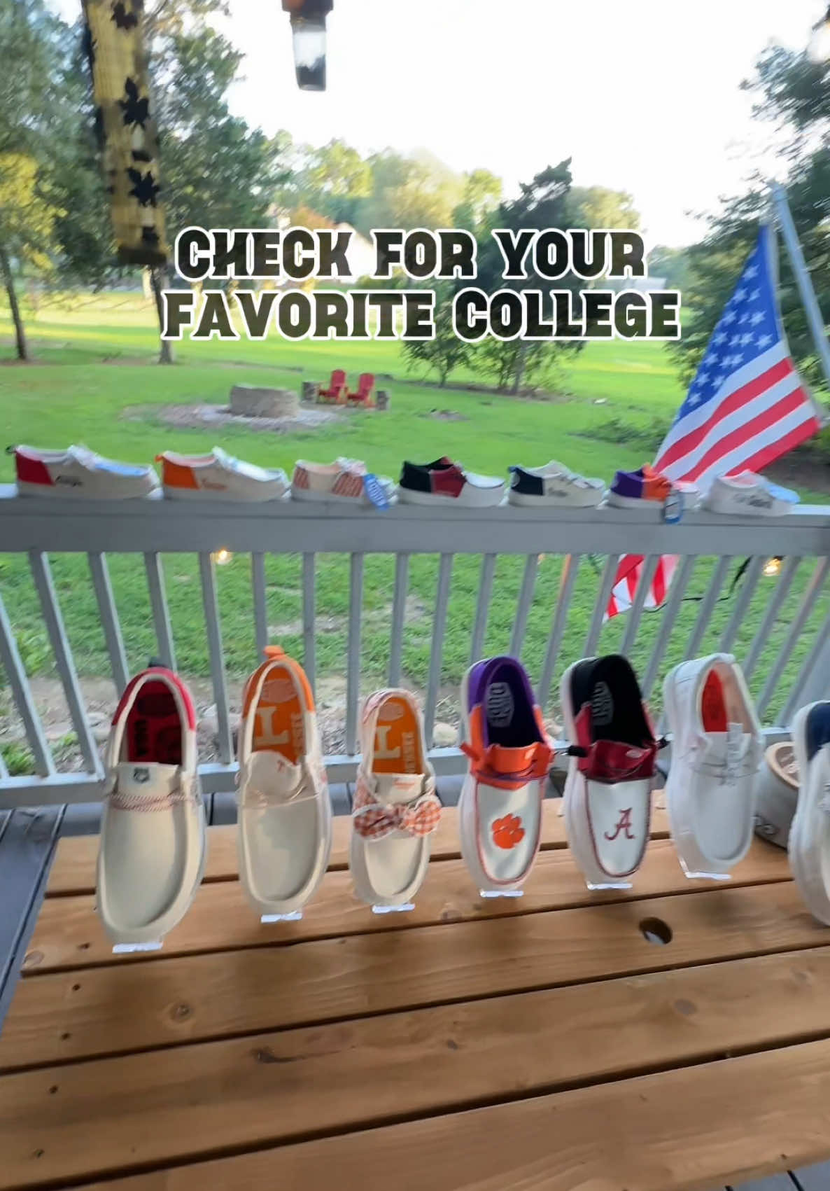 Repping your favorite school team just got way more comfortable — HEYDUDE Collegiate Slip-Ons are HERE! HEYDUDE Wally and Wendy Collegiate Slip on Shoes - Check for your Favorite College - 20+ Different ones available right now #HEYDUDECollegiate #football #HEYDUDEpartner  #CollegeFootball  #tiktokshopcreatorpicks @HeyDude 