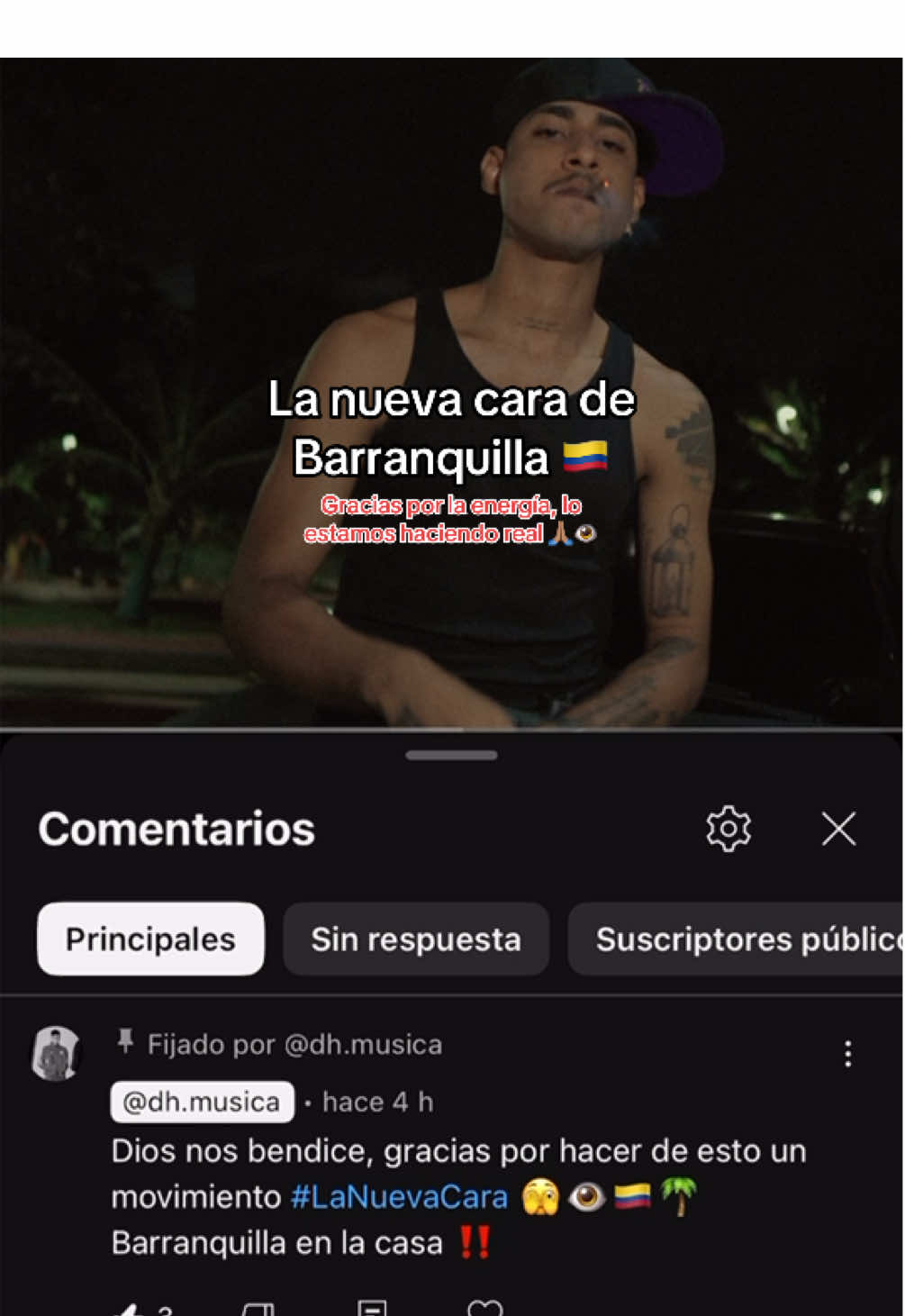 Me siento muy feliz y agradecido con Dios y con todas las personas que están apoyando mi música. Estamos creando un movimiento y vamos a representar como es. #dh #dhmusica #Freestyle #barranquilla #puertocolombia 