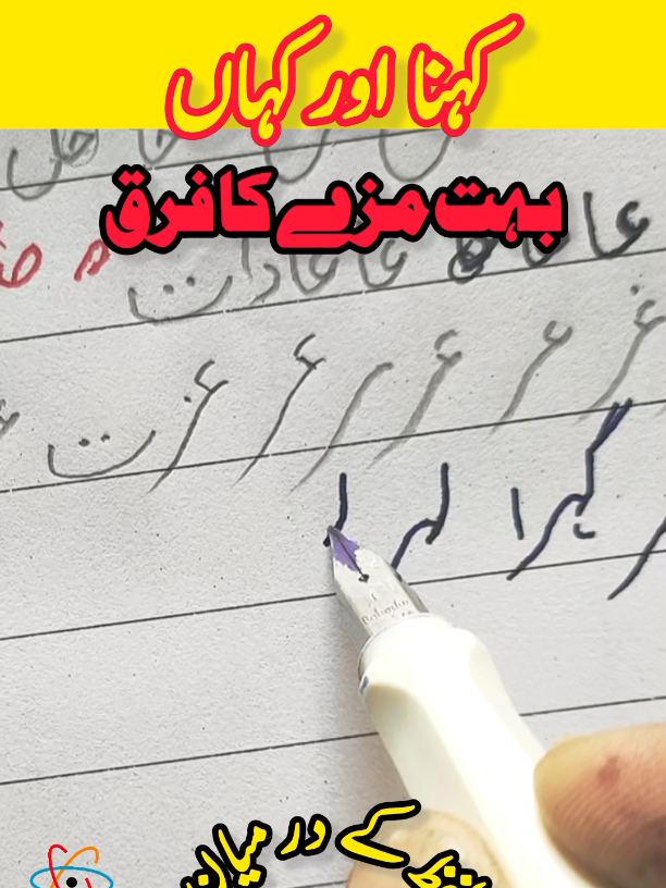 بہت مزے سے سمجھ آئے گا کہنا اور کہاں لکھنے میں فرق اردو میں لفظ کے دمیان ہ لکھنا Urdu writing for students     #howtoteach #kidsteaching  #orbitlectures #howtowrite  #urdureels 